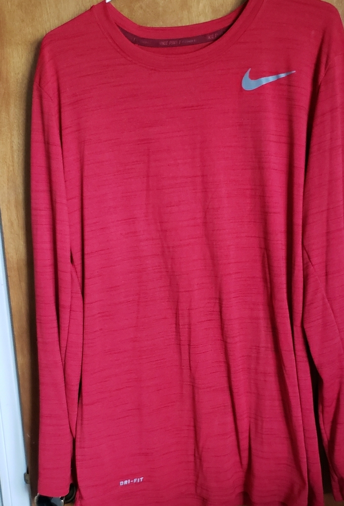 NIKE red shirt dri fit